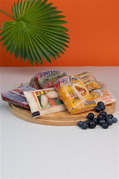 Pacotes de polpas de fruta